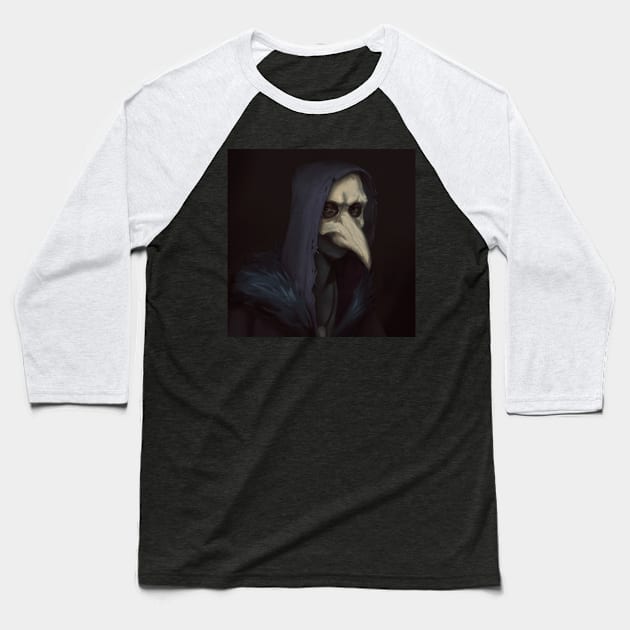 Val, The Crow Witch Baseball T-Shirt by Cleo Naturin